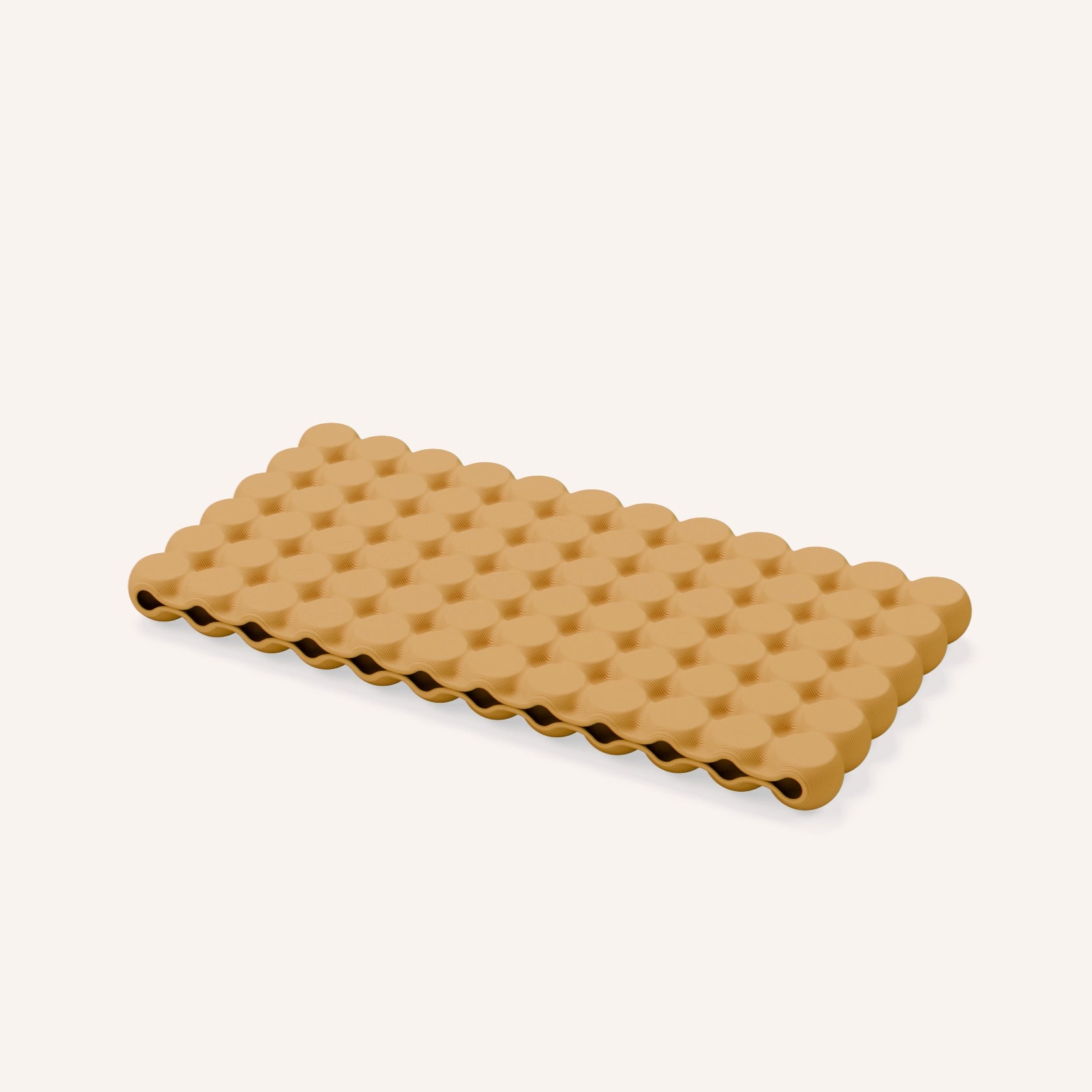 BubbleBar.Coaster.6x12 in ochre by Layerd.Studio
